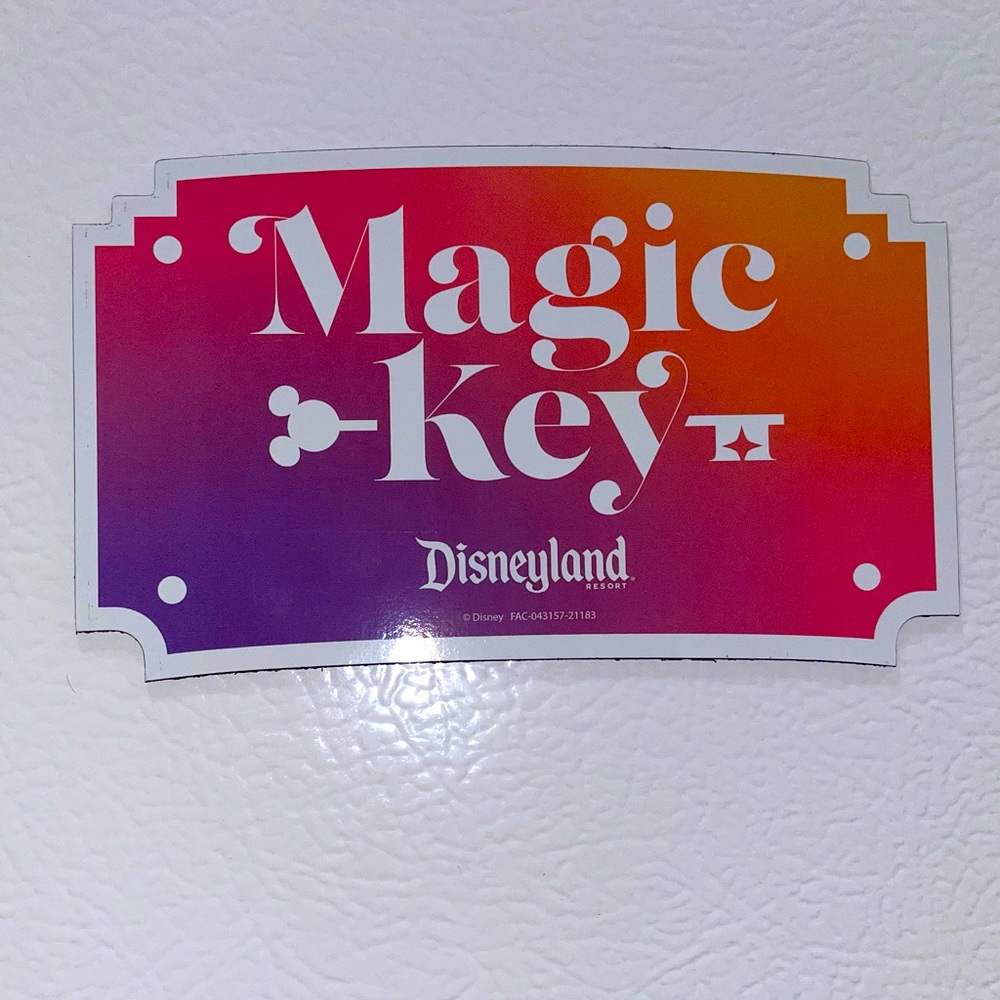 NEW DISNEYLAND MAGIC KEY HOLDER CAR MAGNET